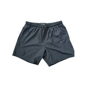 Bermies Black Elastic Waist Drawstring Casual Shorts Size Medium